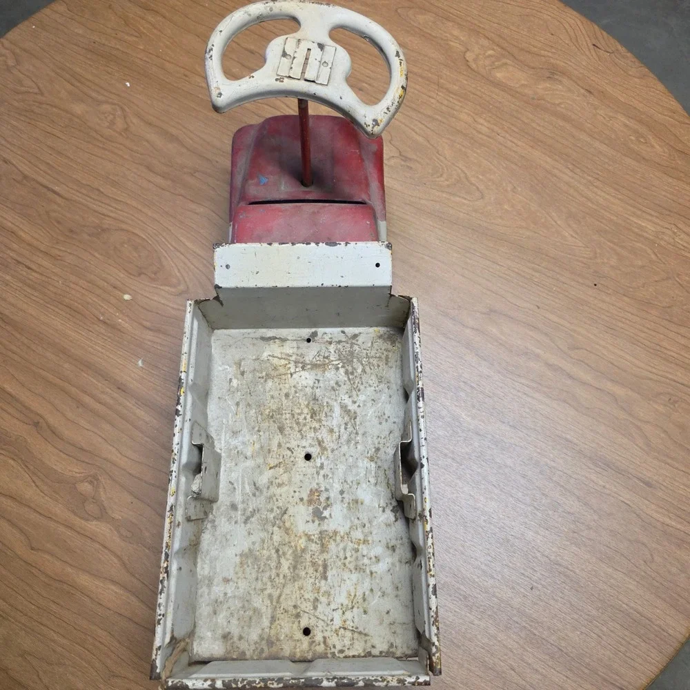 VTG Structo Metal Ride Er Dump Truck Ride On Toy Truck 1950s 1960s Pressed Steel